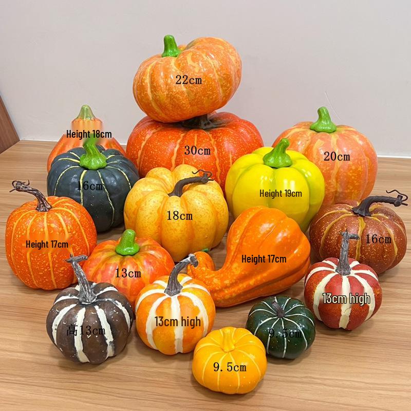 Pumpkin Harvest Festival Props: Farmhouse Halloween Decoration for Mall Displays and Room Ornaments