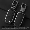 Interior Mouldings Metal Leather Car Key Case Cover For Honda Civic HRV CRV XRV CR-V Crider Odyssey Pilot Fit Accord Protect Key
