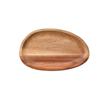 WOOD Dishes Snack Fruit Dessert Serving Tray Wooden Dinner Plate Dessert