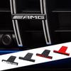 3D ABS AMG Logo Auto Front Grille Badge Emblem Sticker For Mercedes Benz W204 W205 W212 W213 W176 W177 Premium Styling Accessory