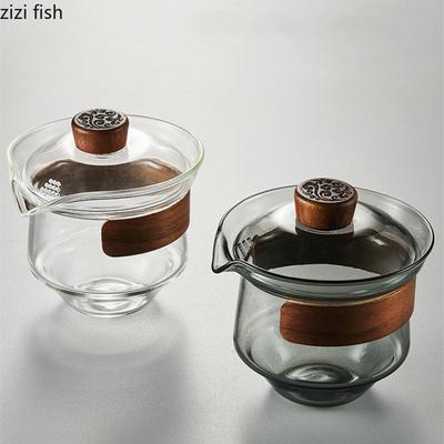 Glass Teapot Teacup Kettle Kungfu Tea Set Cover Bowl Tea Bowl Tea Making Utensil Tea Making Tools Teaware Tea Pot and Cup Sets