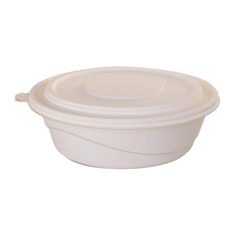 Biologisch abbaubare runde Einweg-Essensboxen aus Maisstärke