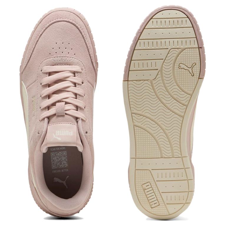 Puma Women's Carina Street Platform Casual Sneaker Puma White Feather Gray 402638-02