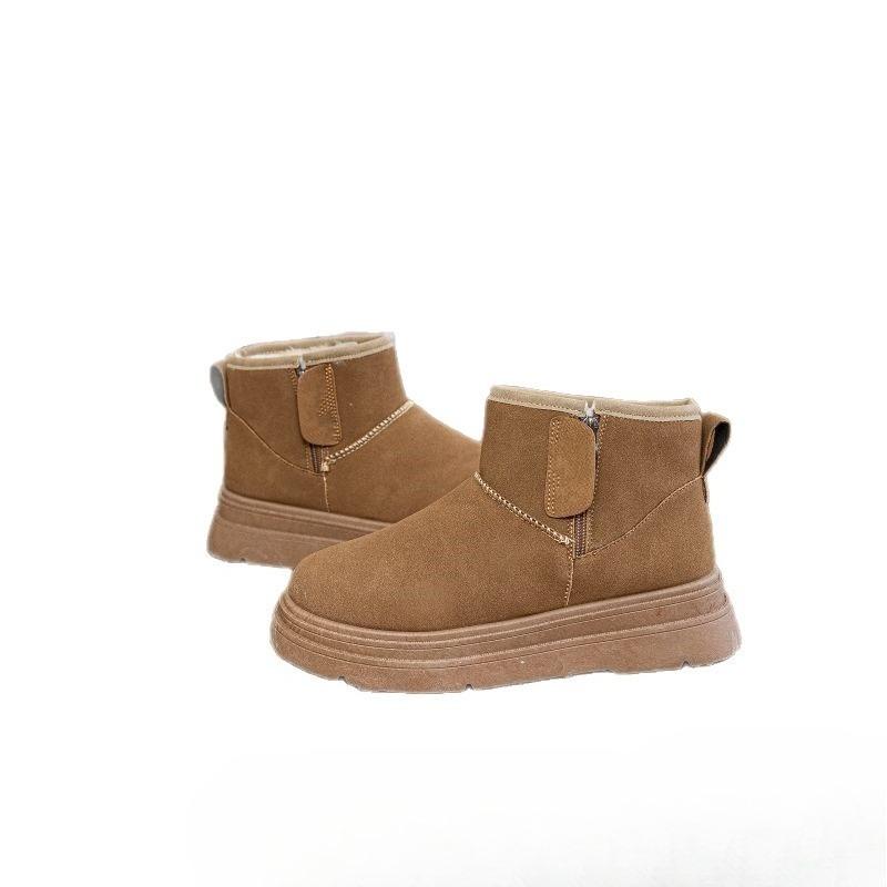 New Thick-soled Snow Boots, Thickened Boots, Cotton Shoes, Women's Fleece