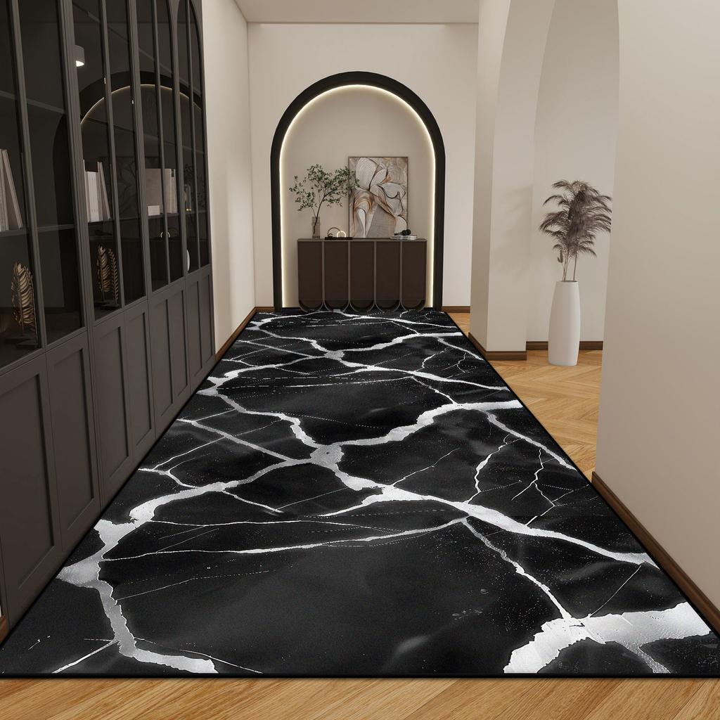 Marble Luxury Decoration Long Corridor Carpet Living Room Runner Rug Hotel Party Aisle Floor Mat Home Room Doorway Hallway Rugs