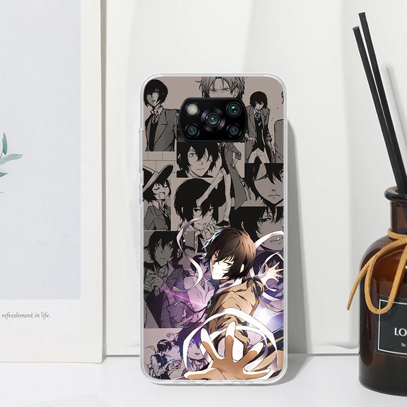 Bungo Stray Dogs Manga Phone Case For Xiaomi Poco X7 X6 X5 M7 M8 Pro F7 Ultra Redmi 15C 15 13C 13 12C 12 10 10C 10A Art Fundas P