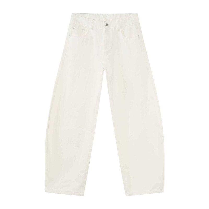 American Street Style Washed Wide-Leg Three-Dimensional Curved Knife Jeans for Men 2025 Autumn Trendy Brand Cleanfit Casual Long Pants