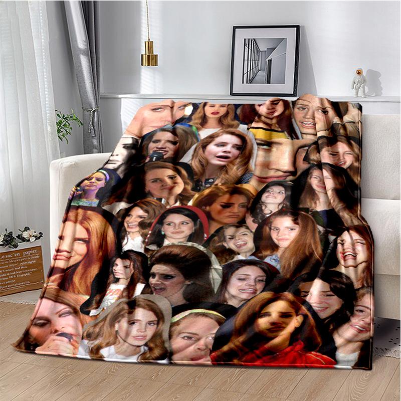 Lana Del Rey Sängerin Lizzy Grant HD Decke, Weiche Überwurfdecke für Zuhause Schlafzimmer Bett Sofa Picknick Reise Büro Abdeckdecke Kinder