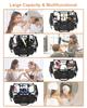 Relavel Professional Makeup Artist Clear Storage Bag with Multi Compartment Large Capacity Makeup Bag for Makeup Artists