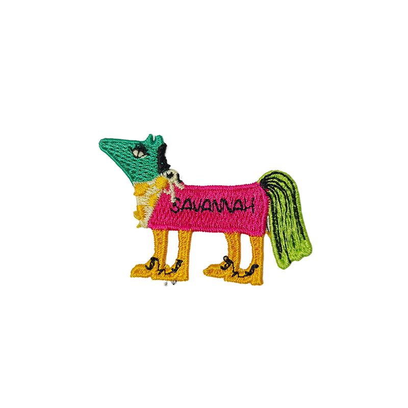 Cartoon Pony Studded Patch Decorative Embroidery DIY Cloth Applique Bag Hat Various Styles Cute Fabric Patch Sewing 5 Styles