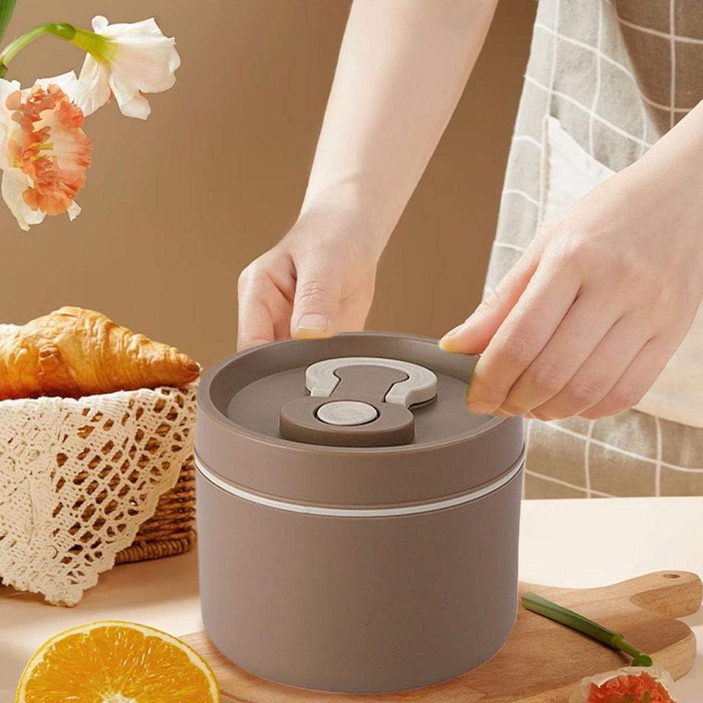 Stainless Steel Lunch Box 650ml Thermal Lunch Box Insulated Lunch Containers Meal Prep Containers for Fruit Salad Meat