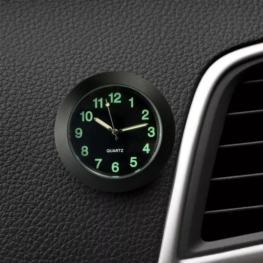 Automobilové hodiny Světelné automobily Vnitřní nalepovací mini digitální hodinky Mechanika Quartz hodiny Auto ozdoba Autopříslušenství Dárky