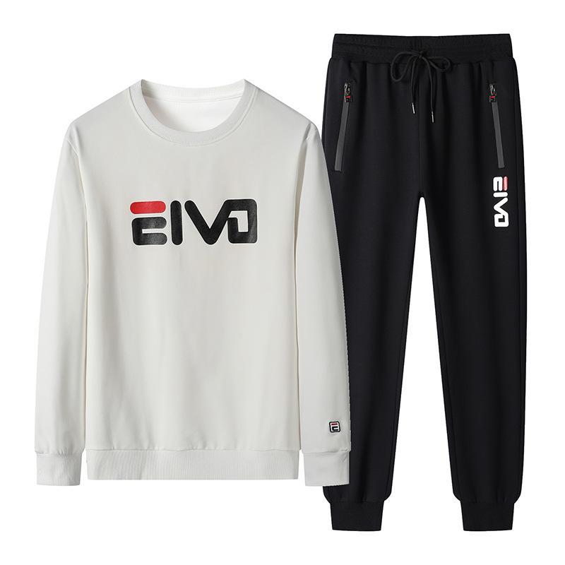 

Мужской повседневный костюм больших размеров, мужской спортивный костюм больших размеров, комплект из двух предметов XXL