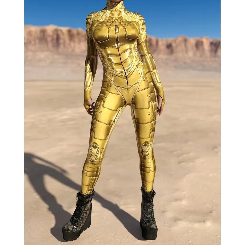 

Унисекс Киберпанк 3D цифровая печать Хэллоуин вечеринка ролевая игра наряд для женщин мужчин косплей костюм карнавальный комбинезон Adults XXXXL