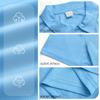 Men's Sporty Breathable Mesh Button-Up Pure Color Casual Shirt Summer Loose Fit Polyester Dry-Moisture Wicking Short Sleeve