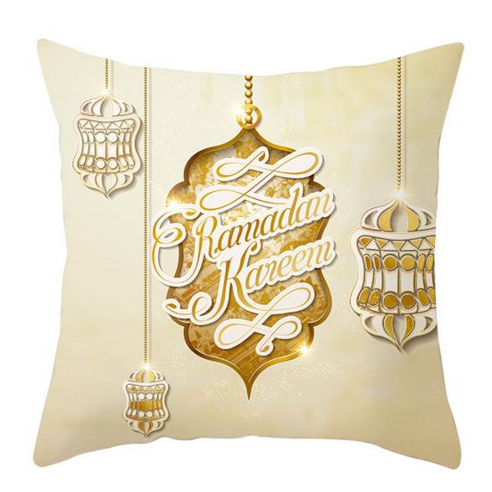 

Чехол на подушку золотистый съемный праздничный декор Рамадан D
