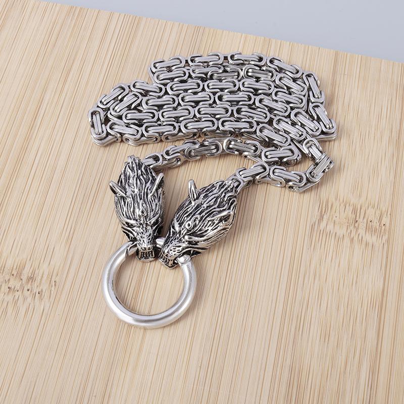 Vintage Nordic Celtic Thor Hammer Necklace Men\\\'s Amulet Silver Color Pendant  Jewelry Punk Necklace
