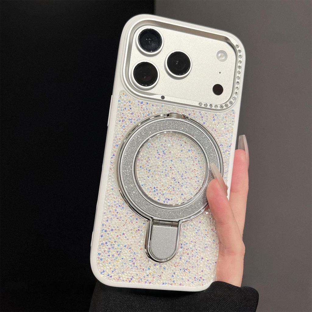 iPhone 17 Pro Max Glitter Case with Magnetic Stand & 16X Drop Protection