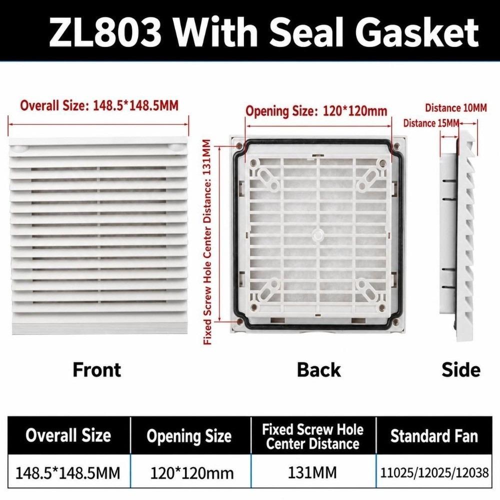 Waterproof Vent Grille ABS Fan Grille Air Ventilation System Air Vent  Fan Cooling
