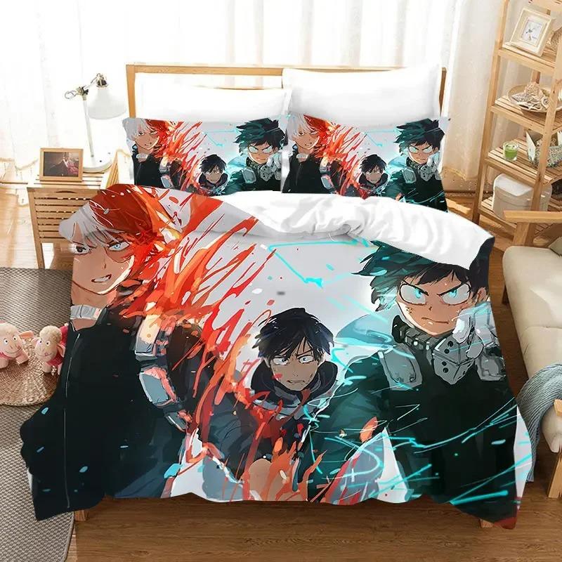 My Hero Academia 3D Printed Duvet Case Pillowcase Bedding Set Twin Full King for Kids Adults Bedroom