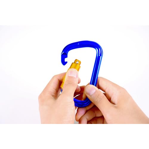 TRUSCO Carabiner Wire Diameter 5mmX50mm D Type Black TKN550BK