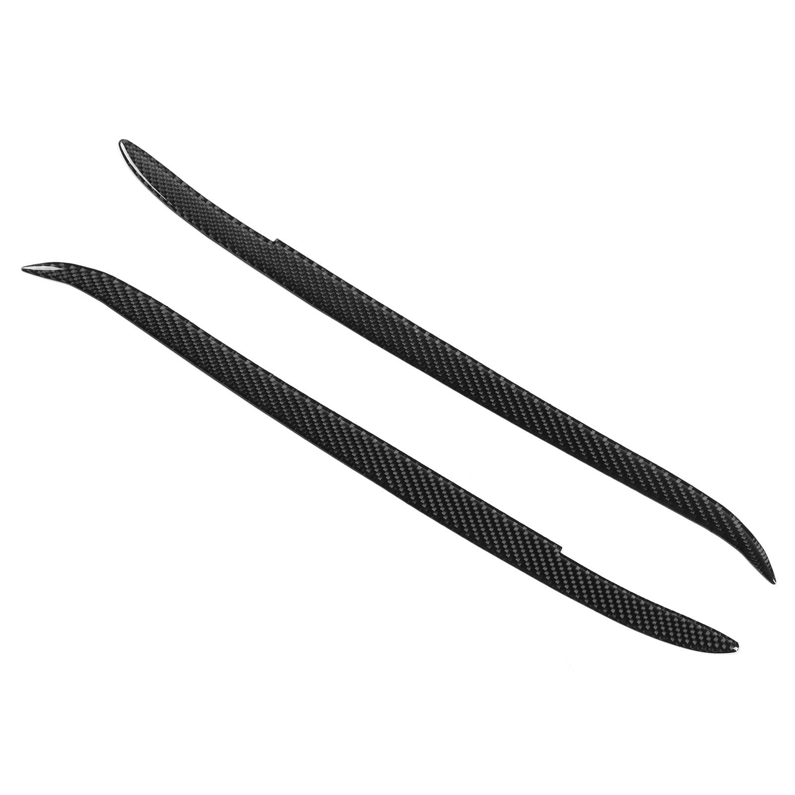 

Pair of Carbon Fiber Headlight Eyebrow Eyelids Trim Exterior Decoration Fit for E39 1997 2003
