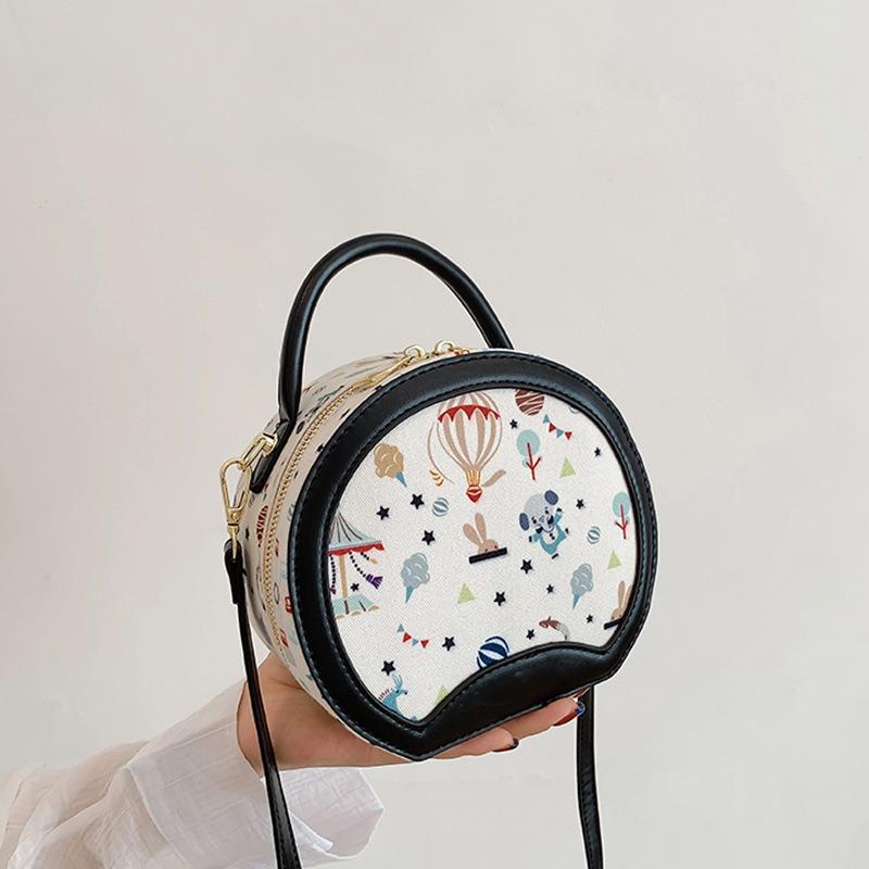 Taška pro ženy Módní malá kulatá taška Čtvercová taška Taška přes rameno Crossbody taška