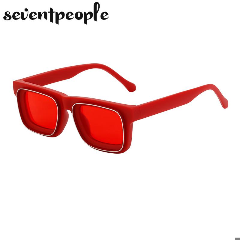 Super Vision Square Sunglasses Men  Luxury Brand Designer Fashion Rectangle Sun Glasses For Women New In Rectangular Shades