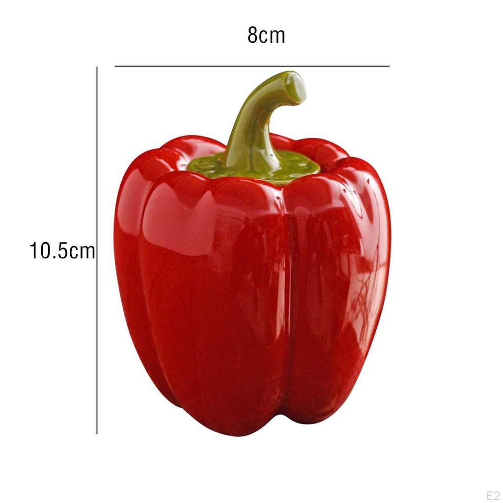 Ceramic Airtight Jar ,Tea Leaves Storage Can, Chili Shape Portable Crafts Tea Caddy Tins