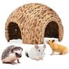Kaninchen Tunnel Sicher Kaninchen Gras Haus Natürliches Rohrkolben Versteck Handgemachtes Rohrkolben Haus für Chinchilla Meerschweinchen Kaninchen