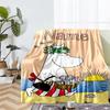Custom Name Moomin Theme Printed Blanket - Perfect for Couch, Bed, Travel & Outdoor Use | Machine Washable, Cozy & Durable.