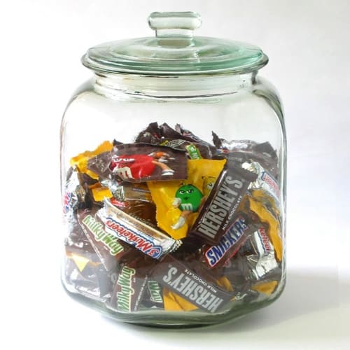 Living Glass Jar, Canister, Glass Cookie Jar, Antique, Large, 7.0L, Diameter 21cm x Height 30cm, Product Number: 703947
