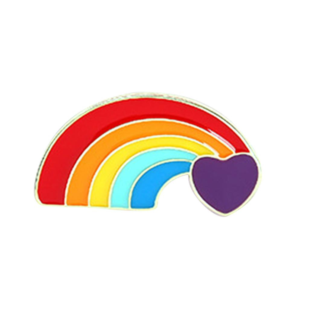 50ks Gay Pride Duhová brož Kreativní vítězství Ve tvaru srdce Roztomilá klopa Pin Dekorace na oblečení Tašky Klobouky