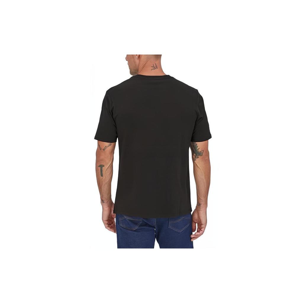 Patagonia Alpine Icon Logo Ribbed Crew Neck Casual Printed Short Sleeve T-Shirt Men T-Shirts 37400