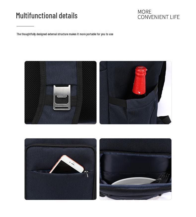 Insulated Waterproof Picnic Backpack with Beer Storage, 24-28L Capacity