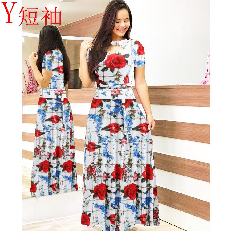 Sexy and Fashionable Digital Printed Dress