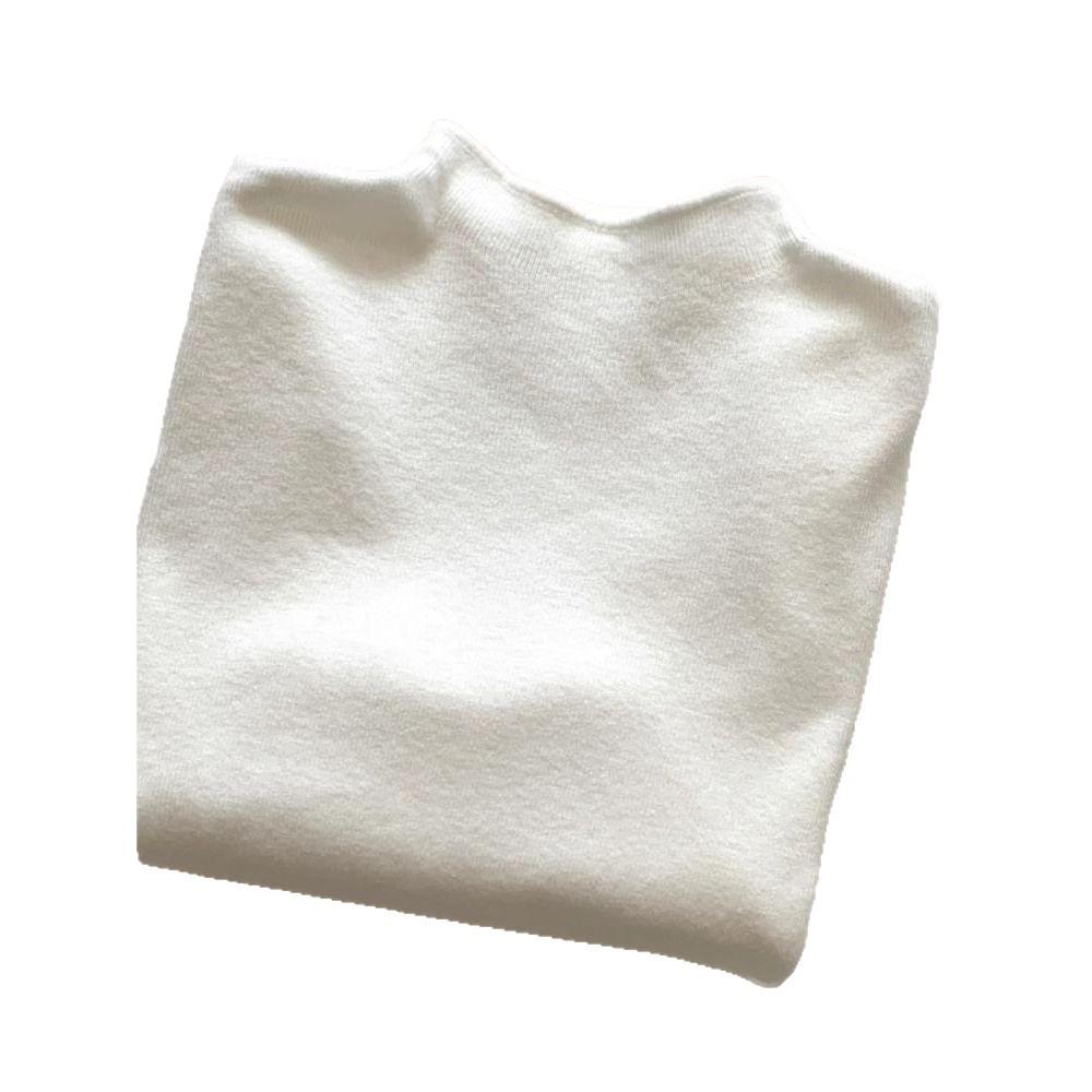 Plus Size Korean Style Soft Stand-Up Collar Sweater for Fall/Winter