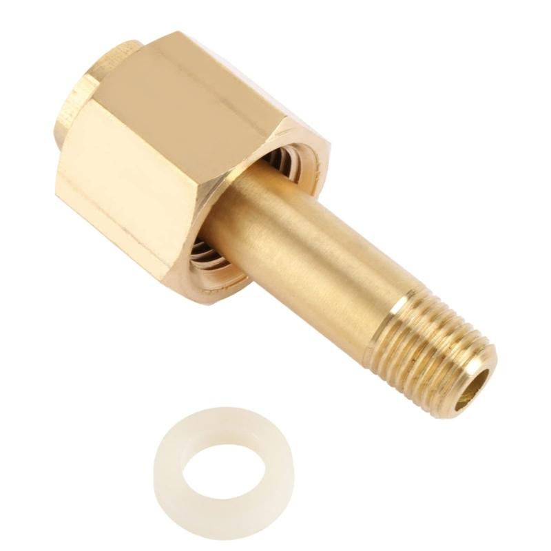 Brass Gas Valves Adapters Set With Gaskets And Threaded Nut For Carbon Dioxide Tanks Industrial Gas Cylinder Application