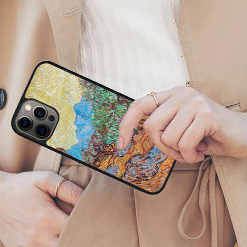 Oil Painting Boho Flower Magnetic Phone Case For APPLE iPhone 17 Air 16 14 13 12 Pro Max 15 Plus Wireless MagSafe Cover