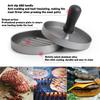 Aluminum Alloy Hamburger Meat Compactor,Plastic Handle Round Food Shrimp Cake Beef Cake Mold,Press Type Hamburger Meat Press