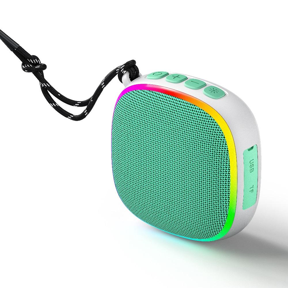 EBS-309 Mini Portable Bluetooth 5.3 Speaker With RGB Light  Outdoor Waterproof Music Box Magnetic to Steel