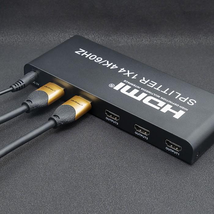 Qoltec Active Splitter 4 X HDMI 4K X 2K | 6Gb/s | 60Hz | High Stability