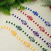 Christmas Candy String Garland Colorful Beaded Tassel Decoration Festive Christmas Candy Garland for Xmas Tree for Wreath