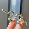 Popular European and American Snake-shaped Brooches, Python Badges, Men's Suit Lapel Pins, Women's Coat Decorative Pins