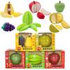 Kid Cutting Fruit Kitchen Toy Pretend Play Durian Apple Pear Cut Fruit Creative Activite Game Baby Daycare Educational Toy Gift