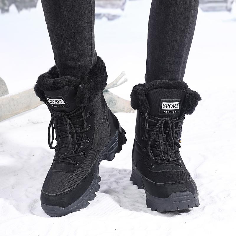 35-43 Winter Dames Grote Maat Sneeuwlaarzen Verdikte Pluche Dameslaarzen