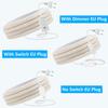 220V Dimmable COB LED Switch Neon Strip Light IP68 Waterproof EU Plug Kit Flex Lamp 288LED White Natural Warm 0.5m 5m Home Decor