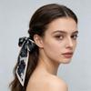 1Pc Silk Scarf Versatile Long Gift Ponytail Ribbon Temperament Bag Straps Soft Printed