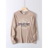 Vintage Printed Cotton Long-Sleeve T-Shirt for Men, Spring and Autumn Versatile Fashion Trendy Round-Neck Base Shirt