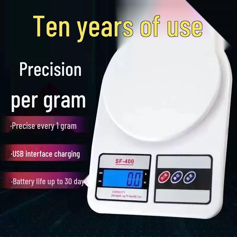 Kuchyňská SF400 Vysoce přesná digitální váha na potraviny, pečení, šperky a léčivé materiály - Měření v gramech